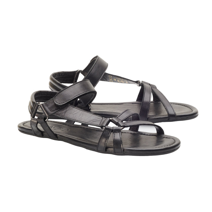 Elegant barfot sandaler i svart - komfort treffer stil! – ZAQQ
